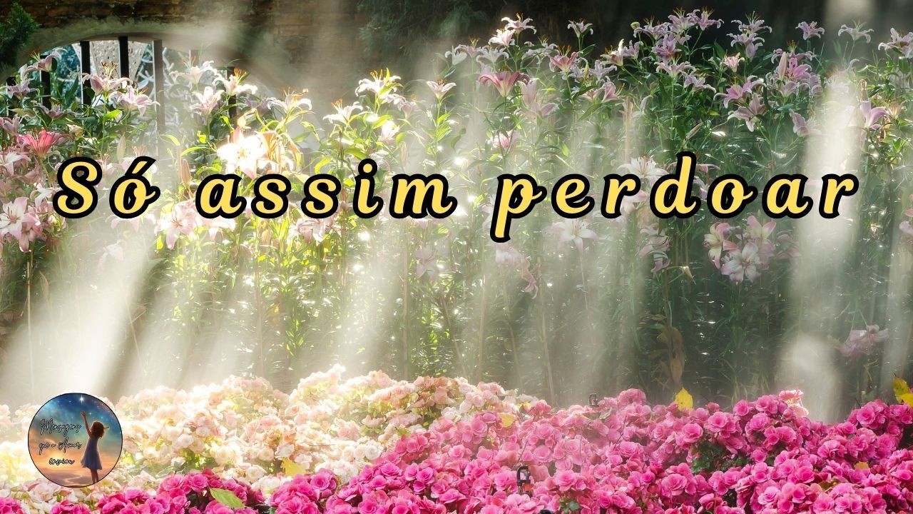 Só assim perdoar | Mensagem de amor, paz e fraternidade.
