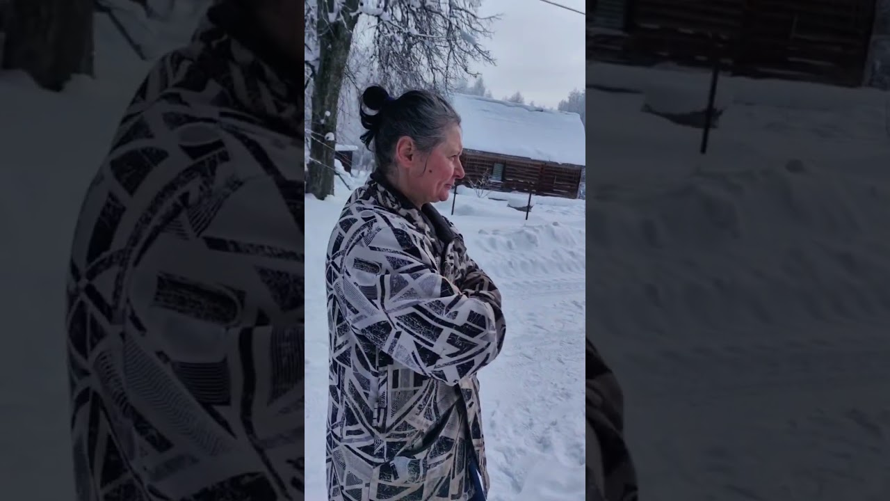 Зверь -лосенок, пришёл к людям в деревню Тибекино.