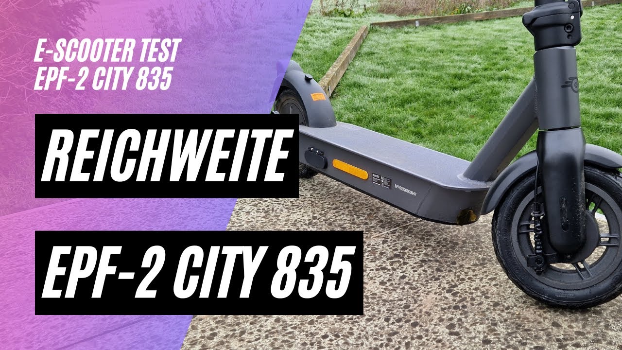 🛴 ePowerFun ePF-2 City 835 🏆 Reichweitentest  (48V; 17,4AH; 500W)
