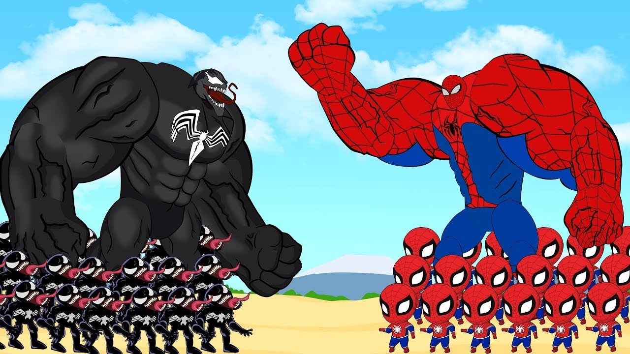 Evolution Of SPIDERMAN , BATMAN & SUPERMAN vs Evolution Of VENOM : Who Is The King Of Super Heroes?