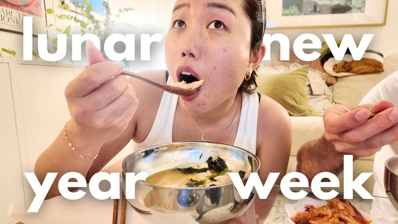 lunar new year week vlog | cooking korean food, small wins, date night | good noonch diaries