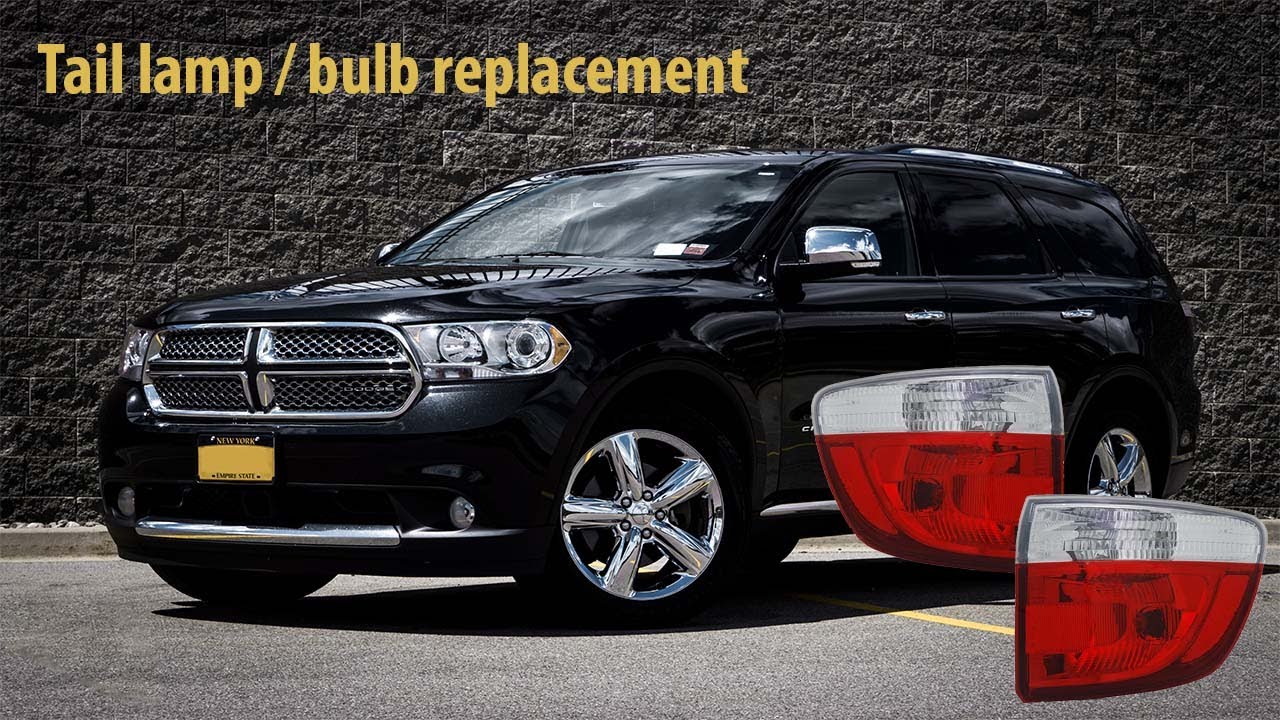 5 min DIY - 3rd Gen Dodge Durango Tail Lamp / Tail Lamp Bulb Replacement. (2011-2013)