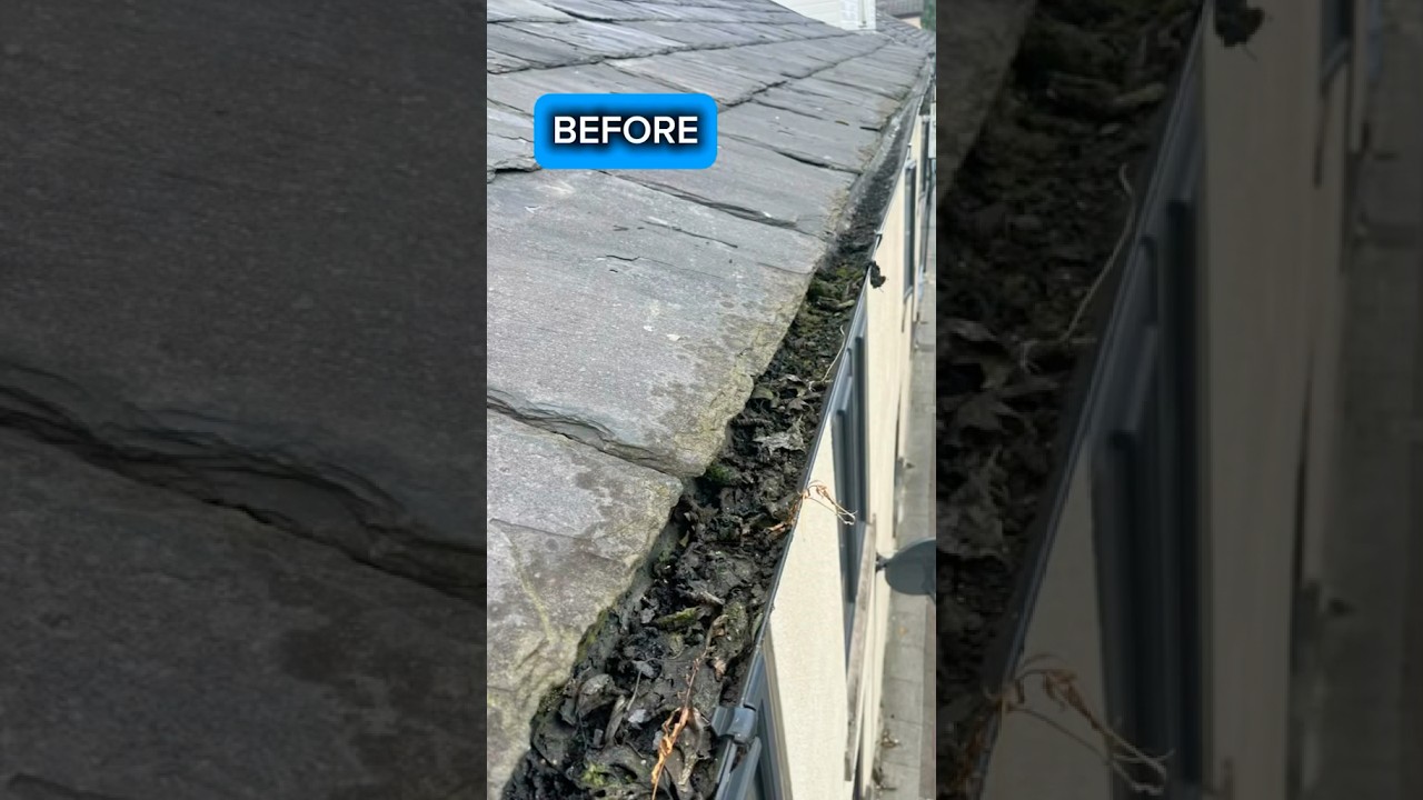 Gutter Clearance Before and After | Oldham