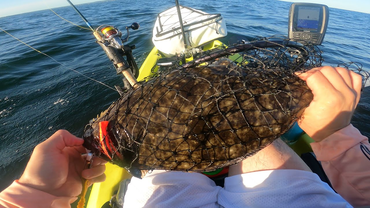 Trekking large distances in the Western Sound for fluke and seabass from kayak