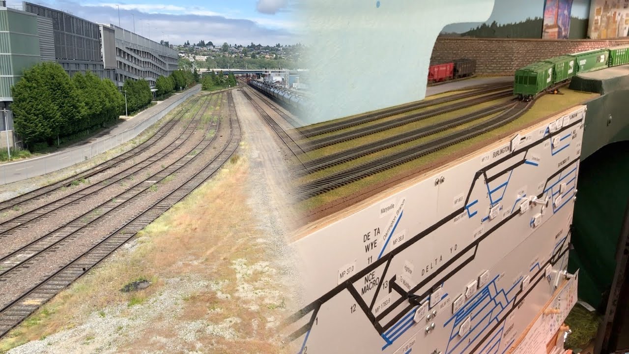 BNSF switch job bangs empties from the grain terminal in Seattle in June 2022 with seagull railfans