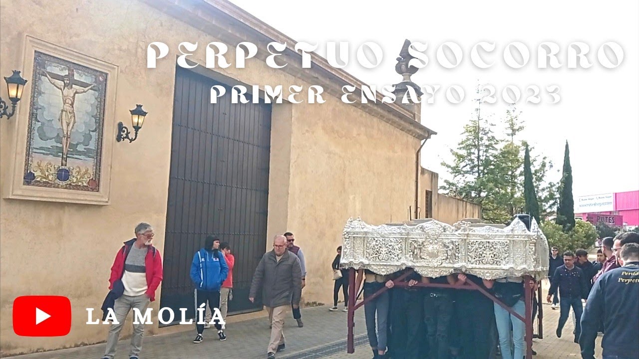 Ensayo del palio del Perpetuo Socorro. Jerez de la Frontera 2023.