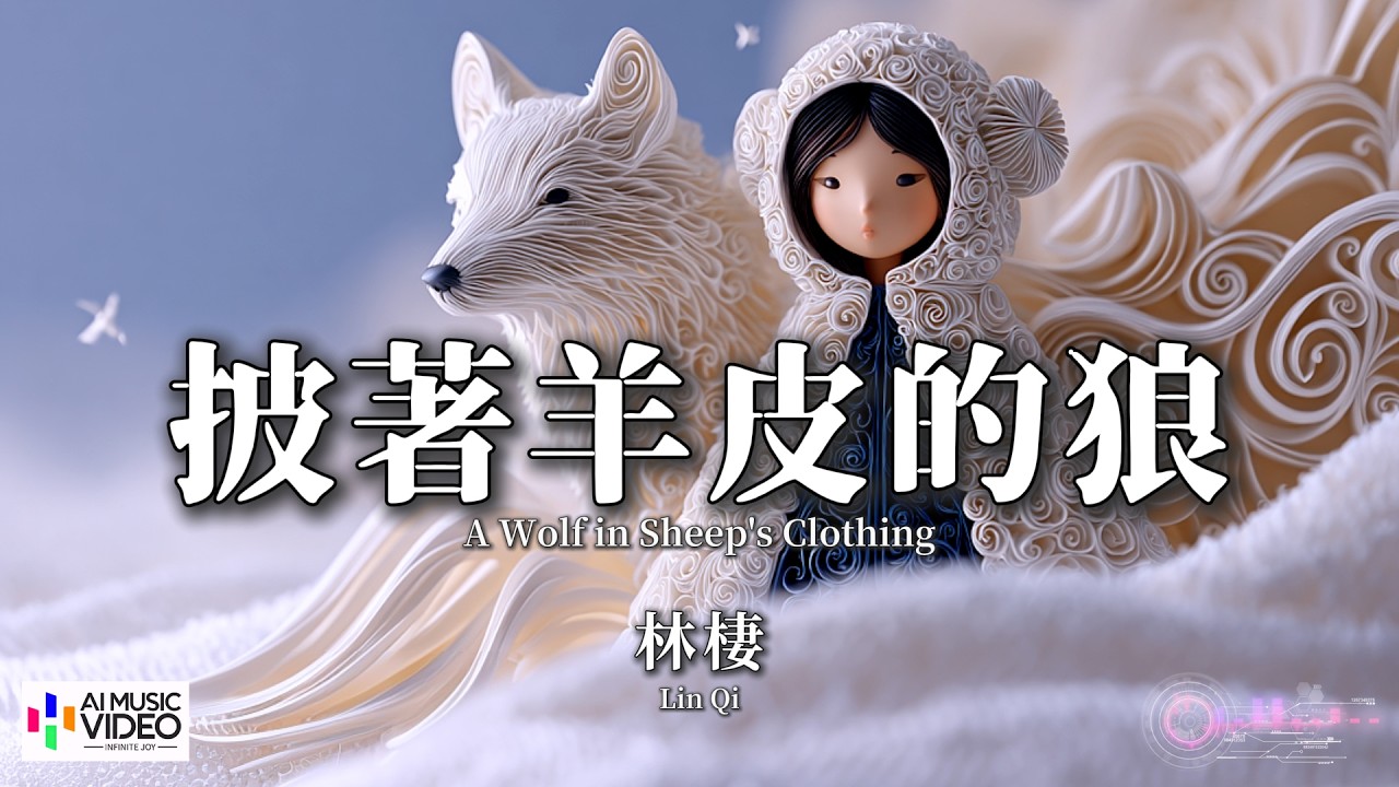 【高清MV】林棲 - 披著羊皮的狼（高音質完整版）（原唱：刀郎）【Pinyin + Eng Sub | AI音樂視頻 | 繁體拼音英文動態字幕】Lin Qi【林栖 - 披着羊皮的狼】