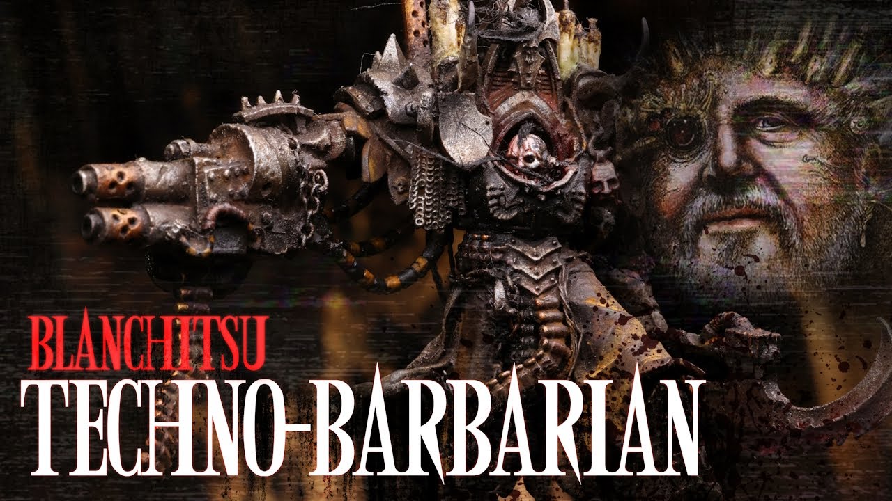 Kitbashing & Painting a TECHNO-BARBARIAN || We discovered THE BEST Grimdark Blanchitsu Artist...