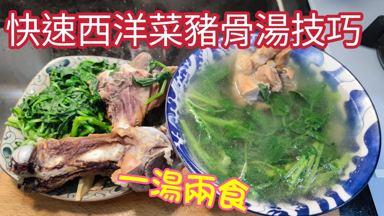 〈職人吹水〉 燒臘飯店例湯點解咁好飲/ 快速西洋菜豬骨湯/一湯兩食/當中技巧@Singsingkitchen