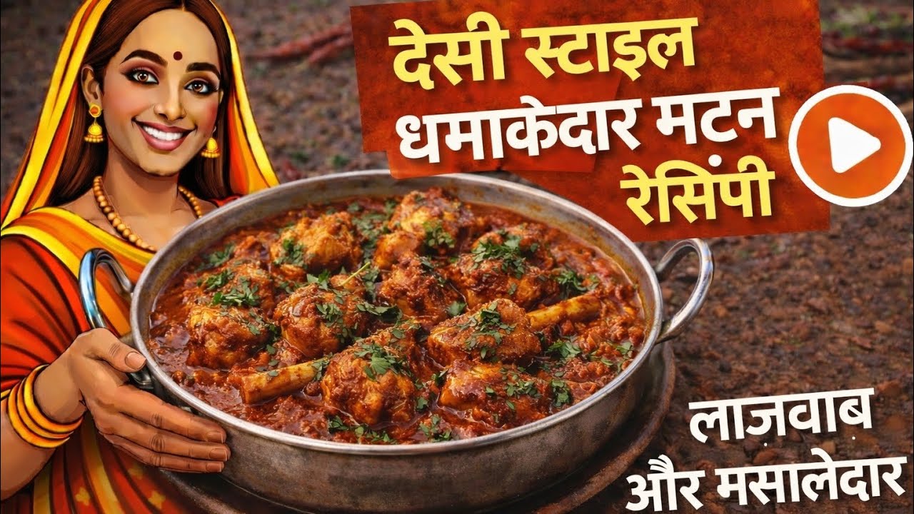 Desi Andaaz Mein Dhamaka Mutton Curry | Lajawab Swad!#DesiMutton #DhamakedarMutton  #NonVegRecipe