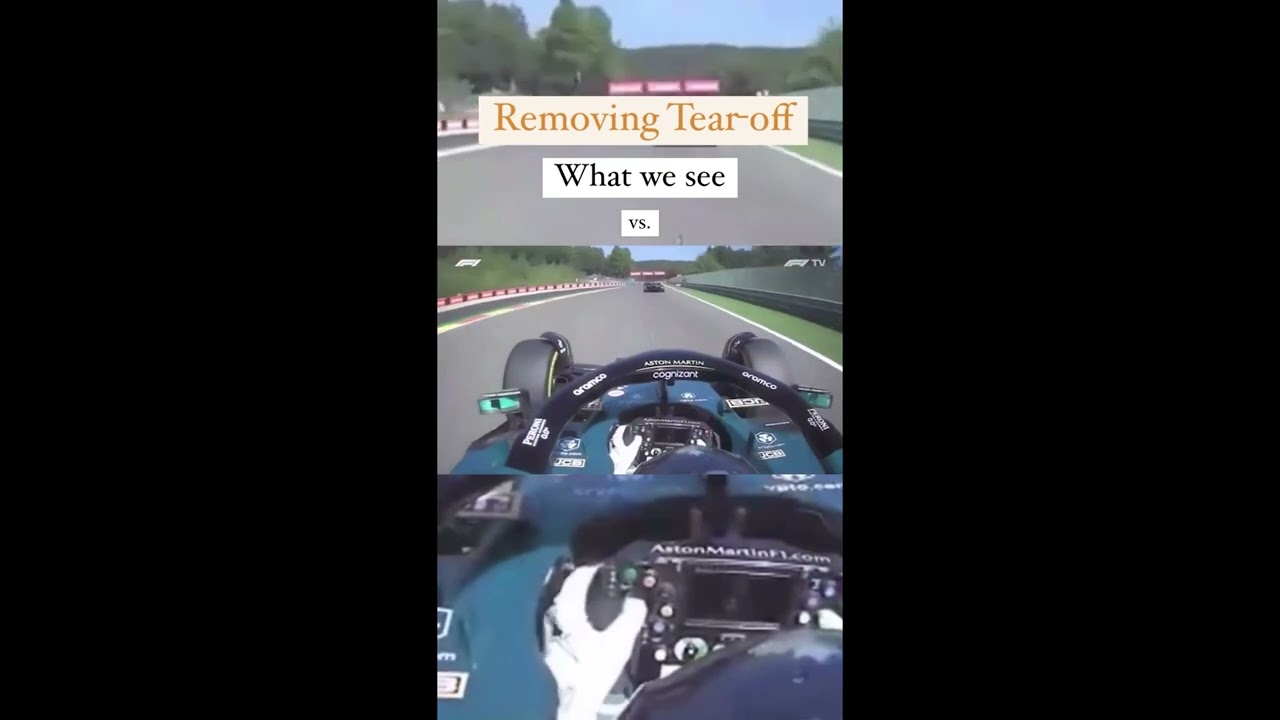 Difference between removing helmet tear-off