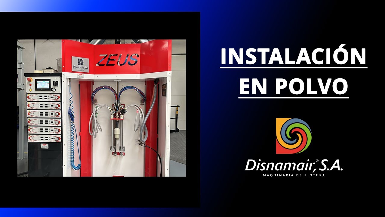 Instalaci&oacute;n autom&aacute;tica de pintura en polvo con 2 cabinas en continuo