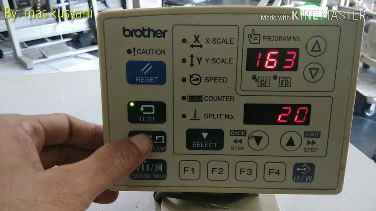 Brother BE-438D: Mengunci Kecepatan