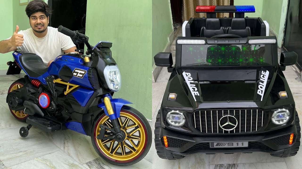RC Mercedes G Wagon Car Vs RC Ducati Bike Unboxing, Assembling & Testing | Shamshad Maker 🔥🔥