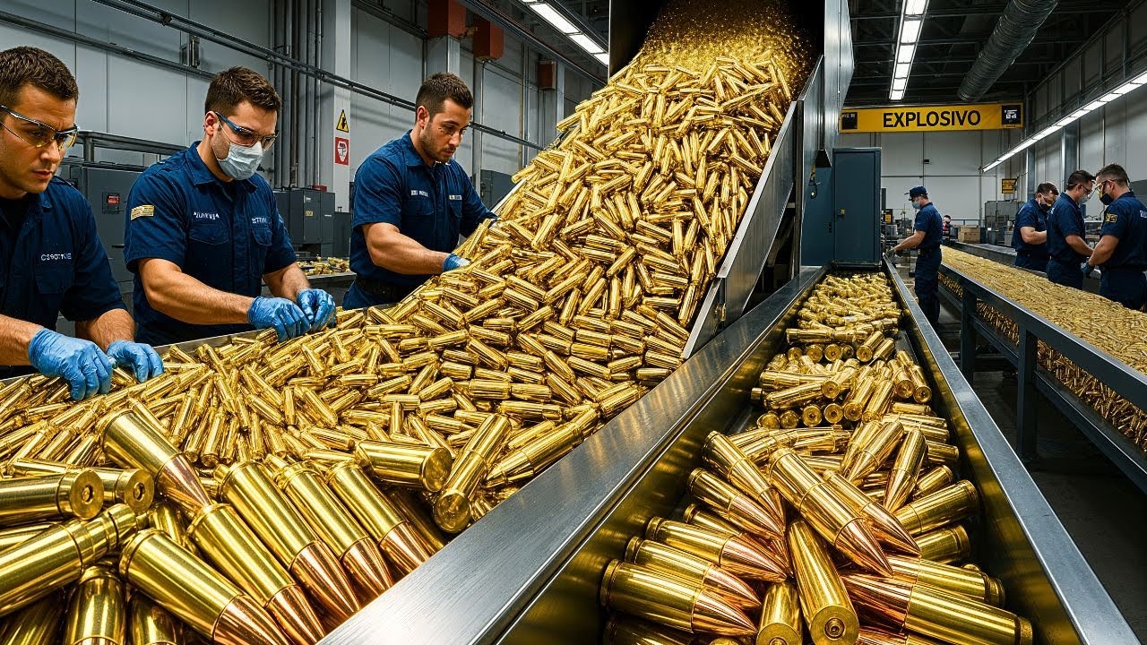 CÓMO se HACEN las BALAS en las MEGA FÁBRICAS de ARMAS