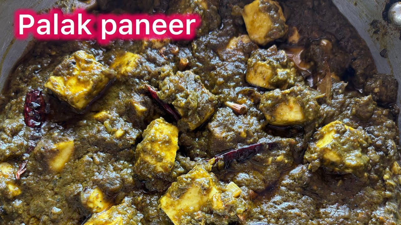 Palak paneer recipe😋! Desi style me bnaiye Palak paneer recipe ||