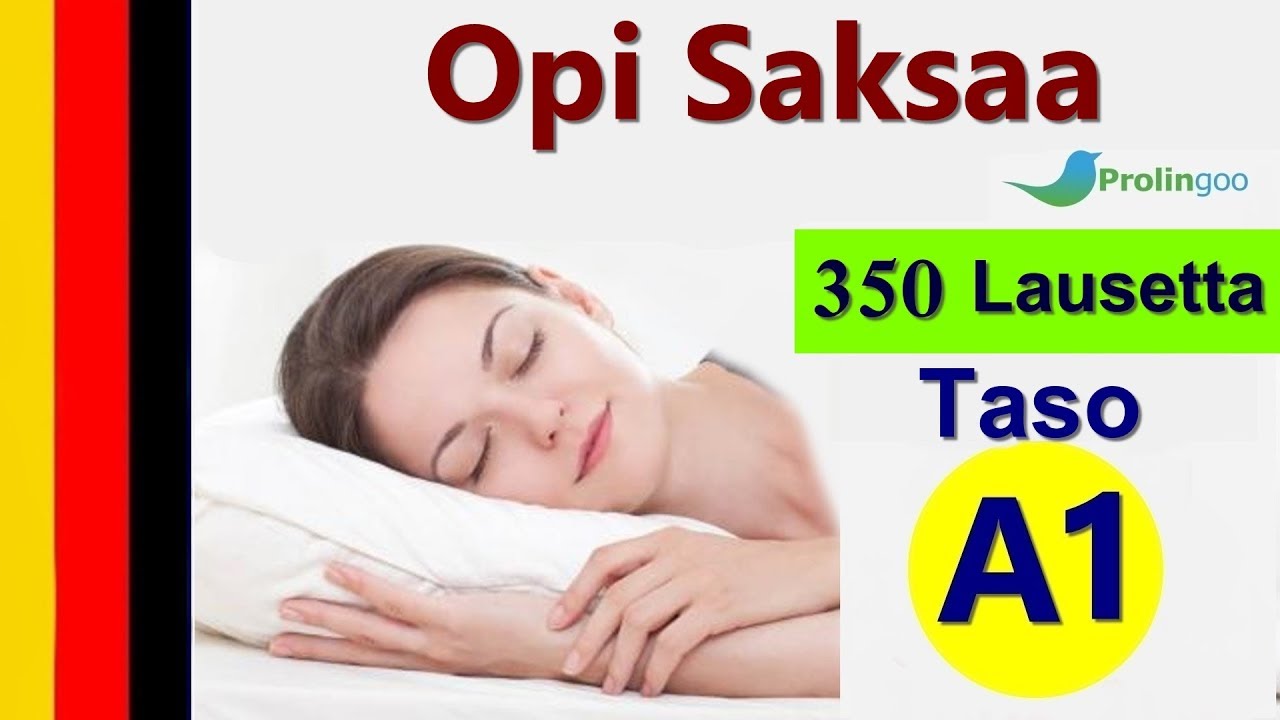 Opi saksaa | 350 Lausekkeet Saksasta ja suomeksi | #Prolingoo_Finnish