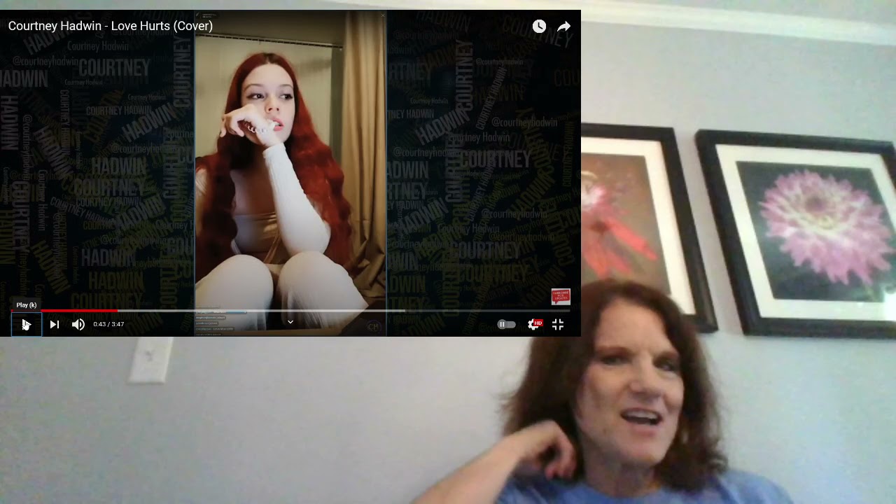 Courtney Hadwin!  Bushy's Mama REACTS!  Love Hurts