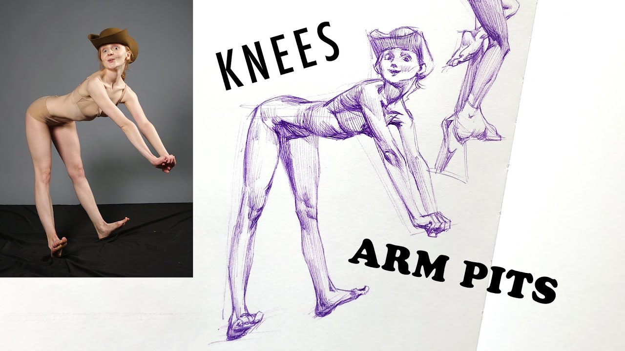 Weird things I look for when doing figure studies lol / STUDY WITH ME! Ball point pen sketching!