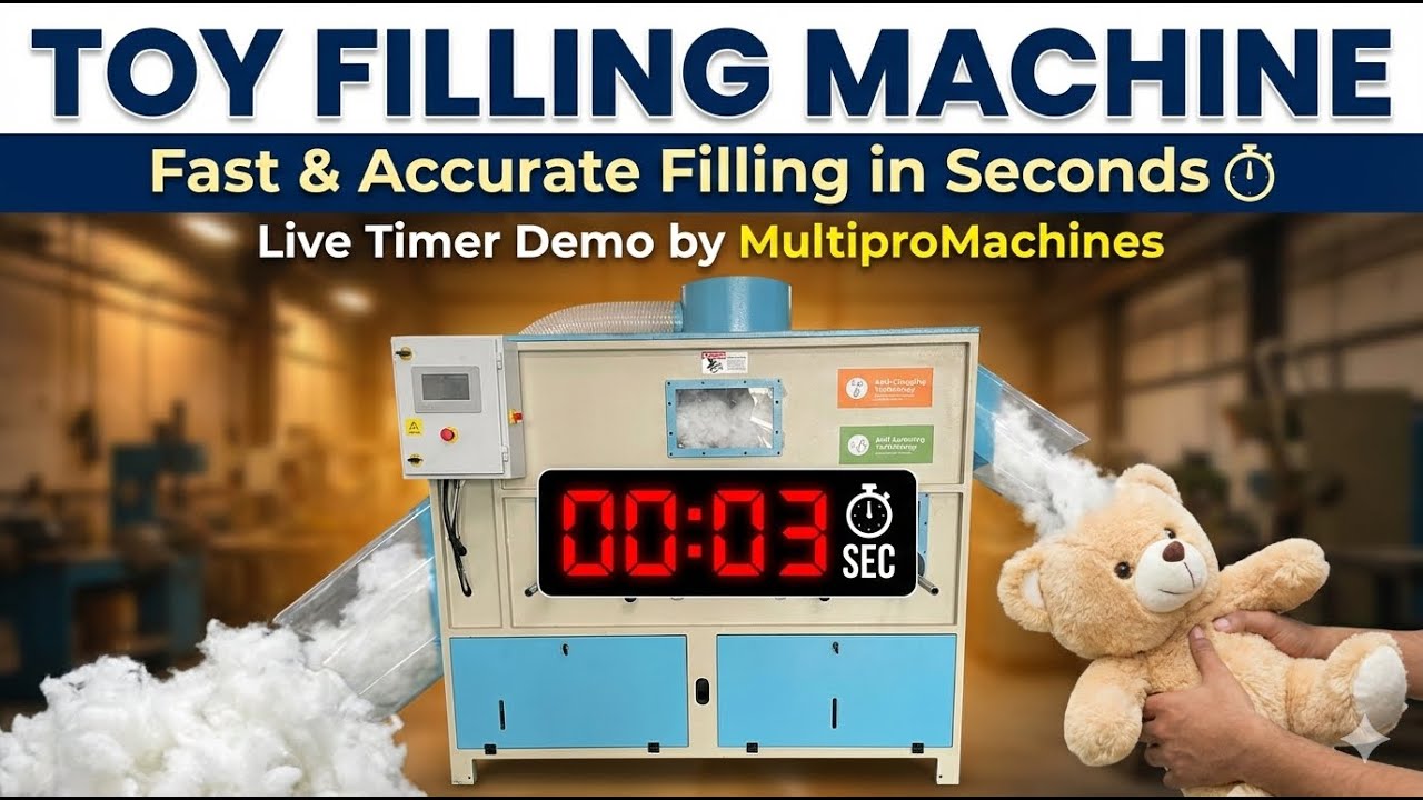 Toy Filling Machine | Fast & Accurate Filling in Seconds ⏱️ | Live Timer Demo by MultiproMachines
