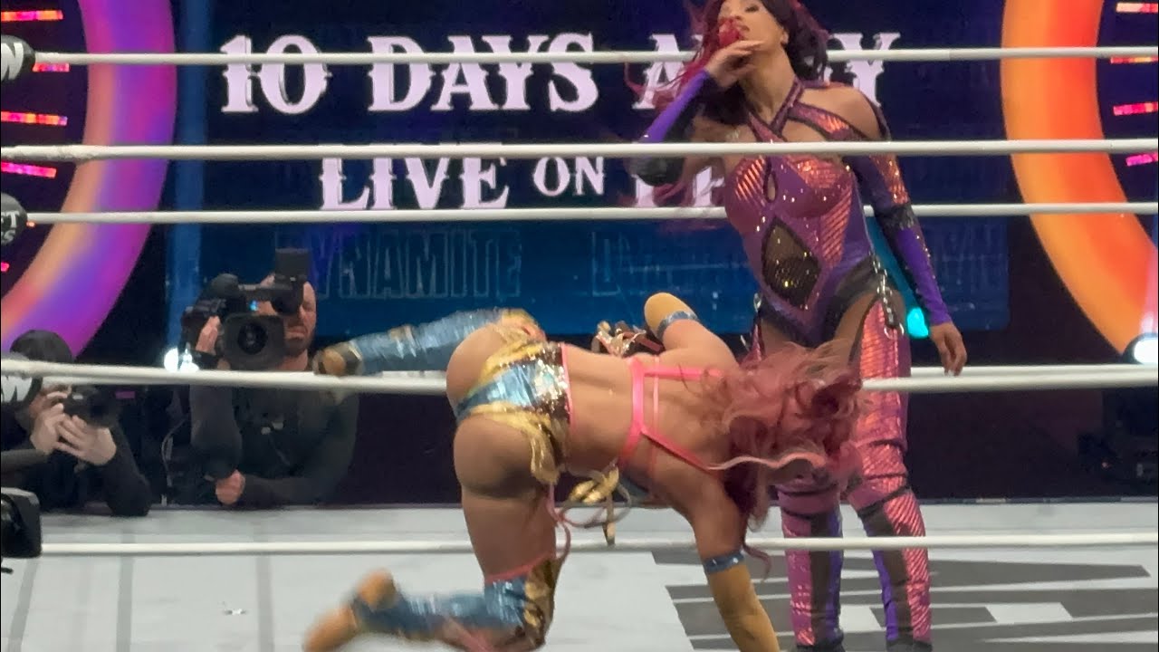 AEW Dynamite 300 Мерседес Моне против Мины Ширакавы за титул чемпиона tbs, полный матч Тони Шторм...