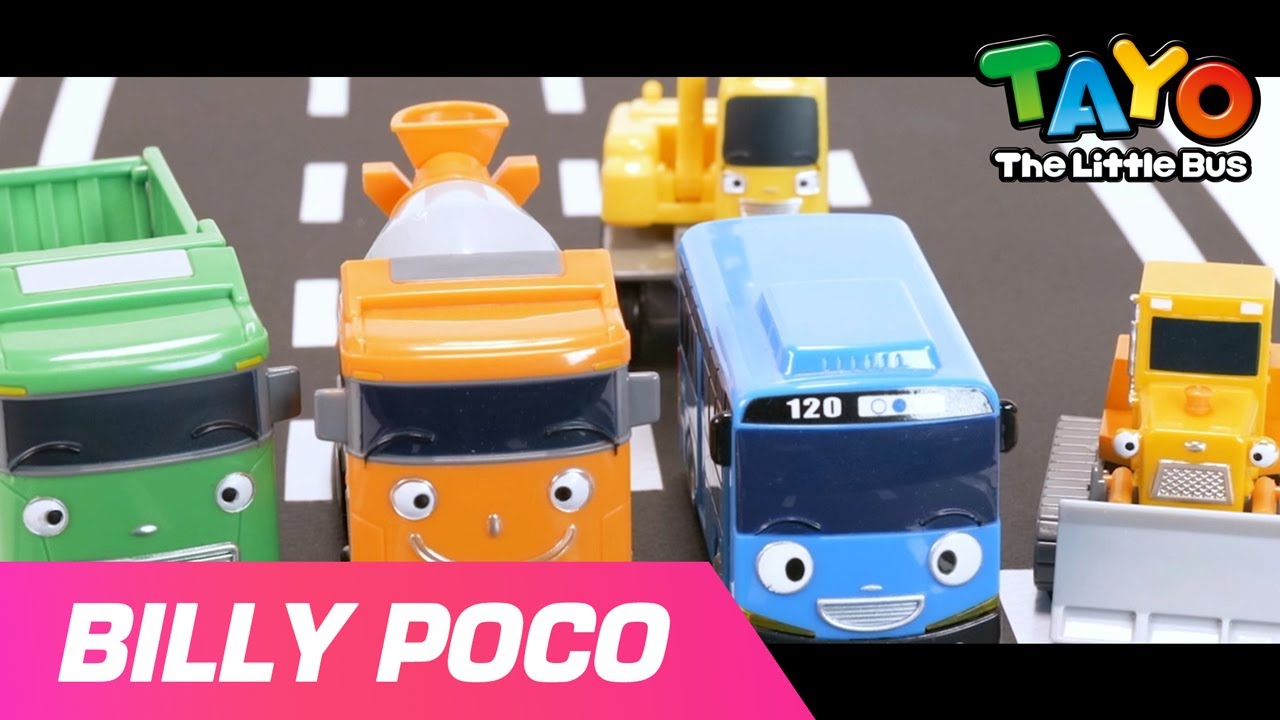 BILLY POCO l Who's the fastest vehicle? Tayo? Max? l Tayo Vehicle Song for Kids