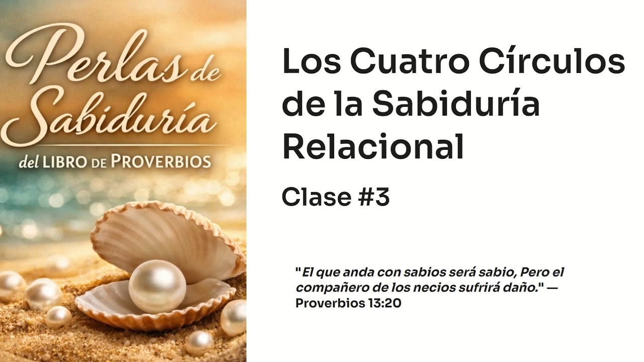 Perlas de sabiduría libro Proverbios | Los 4 círculos de la sabiduría relacional | Dionnis Peña