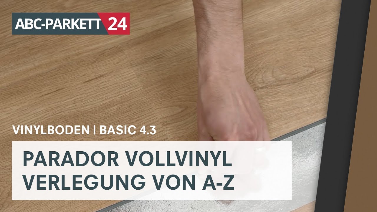 PARADOR Klick-Vollvinyl Basic 4.3 richtig verlegen