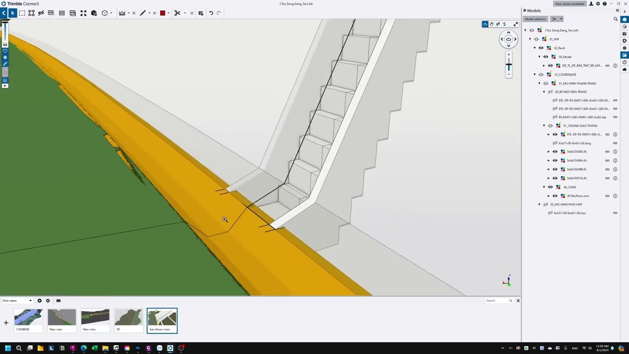Hướng dẫn vẽ bậc nước 3D phần 1