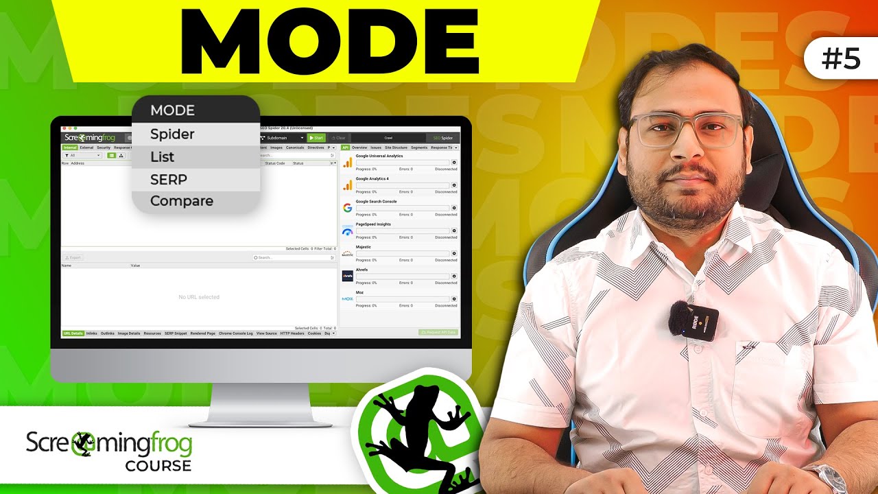 What are Modes in Screaming Frog ? | Screaming Frog Tutorial | #5