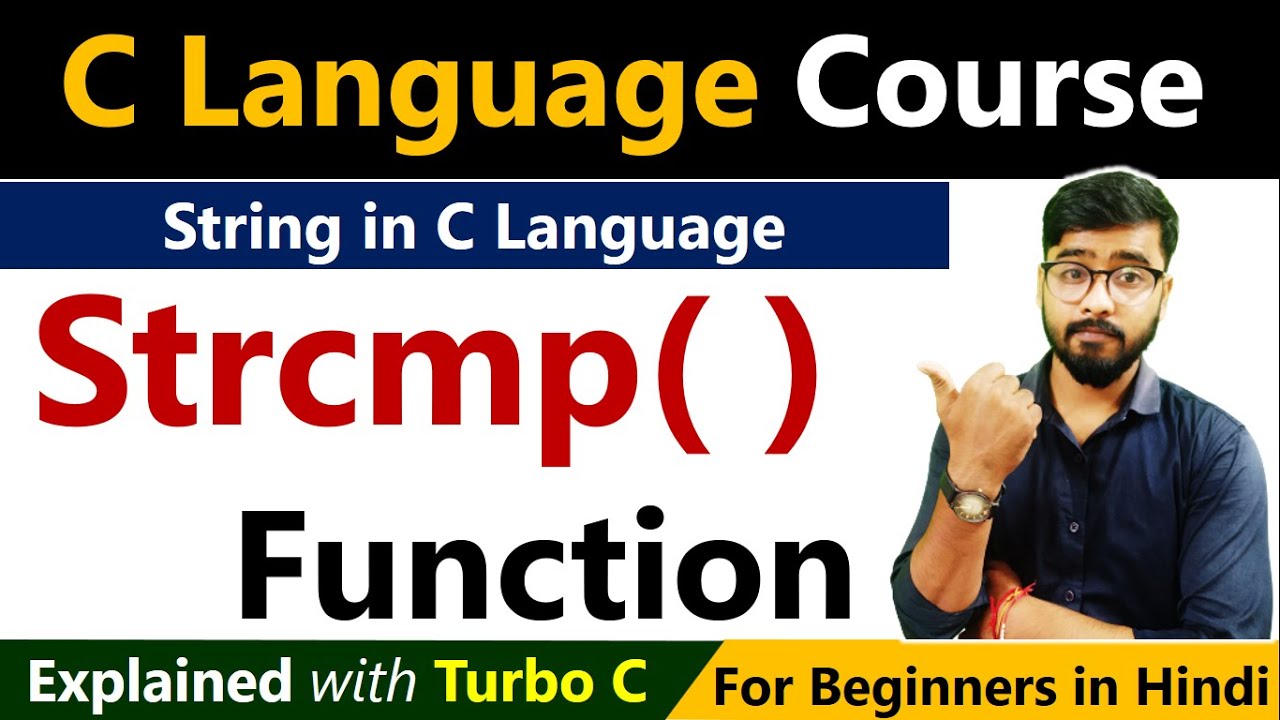 strcmp() Function in C || String Functions in C Language | By Rahul Chaudhary
