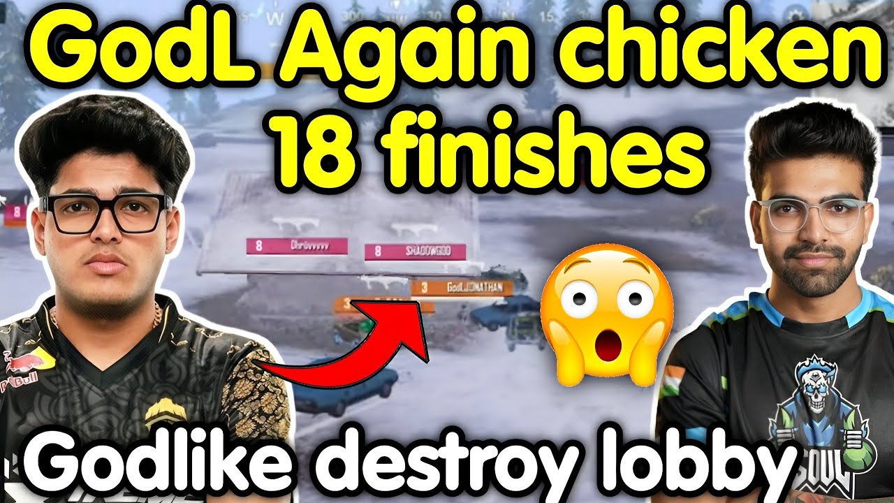 Godlike again chicken dinner 🔥 Wipe back to back squads with 18 kills domination 🇮🇳