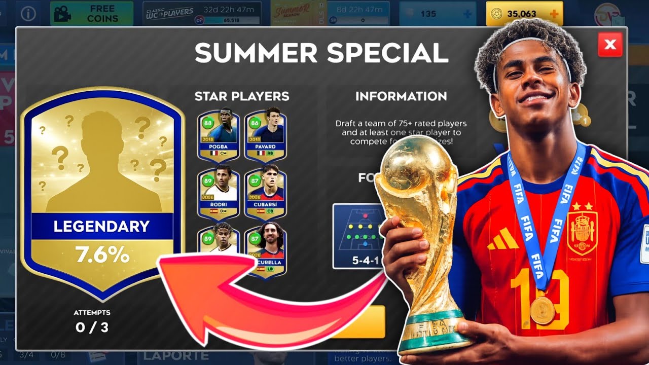 New video DLS 26 NEW! | WINNING SUMMER SPECIAL EVENT | WORLD CUP WINNERS IN DREAM LEAGUE SOCCER 2026