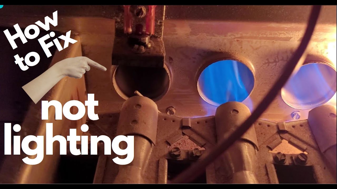 Furnace not lighting all burners. Burner not igniting. Furnace not working. How to fix Furnace.