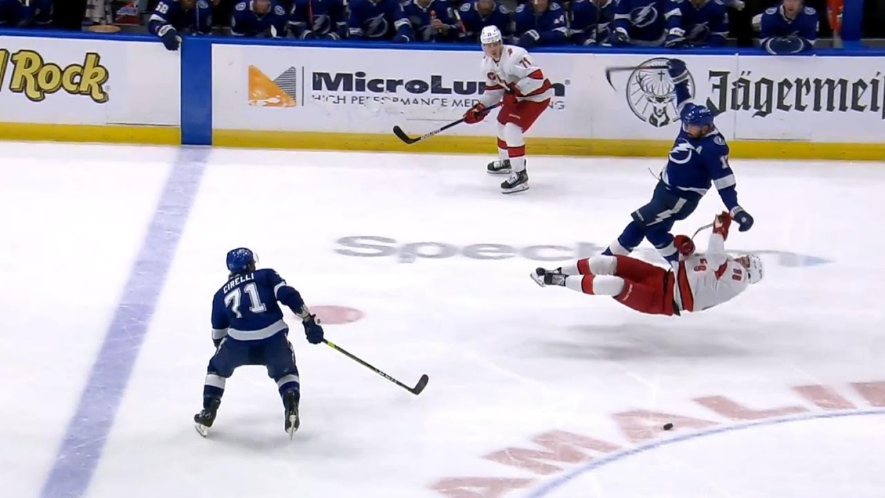 Alex Killorn Huge Open Ice Hit Against Martin Necas, Makes Jake Gardiner Regret Dropping The Gloves