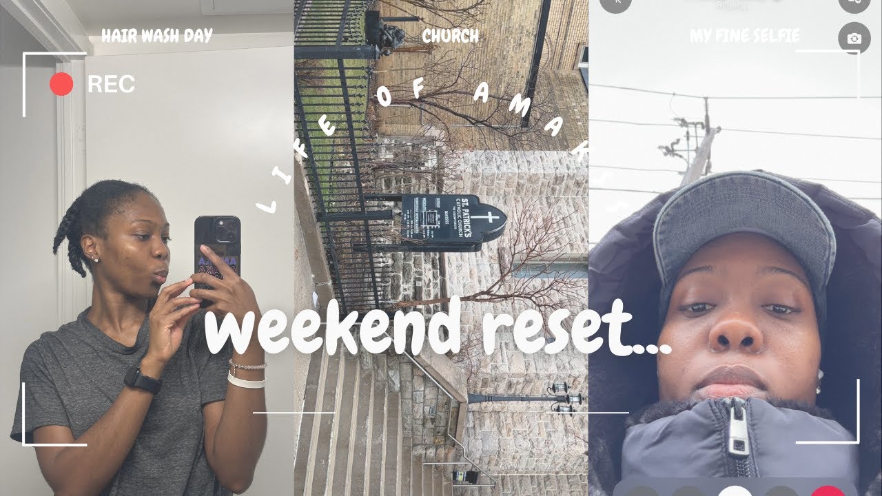 life of amakss #47: spend a quiet weekend with me + taking my braids out + home reset