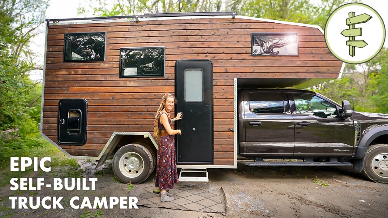 Couple's Incredible Off-Grid Truck Camper & Tiny Home on Wheels &ndash; FULL TOUR