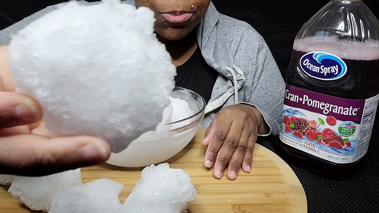 COMBO CHUNKS WITH JUICE | EATING AT REGULAR PACE #iceeating #asmr #asmrice