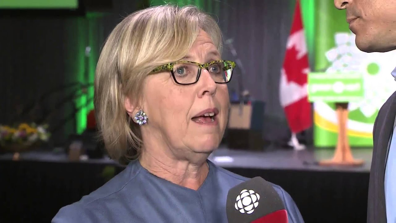 Green party leader speaks election night