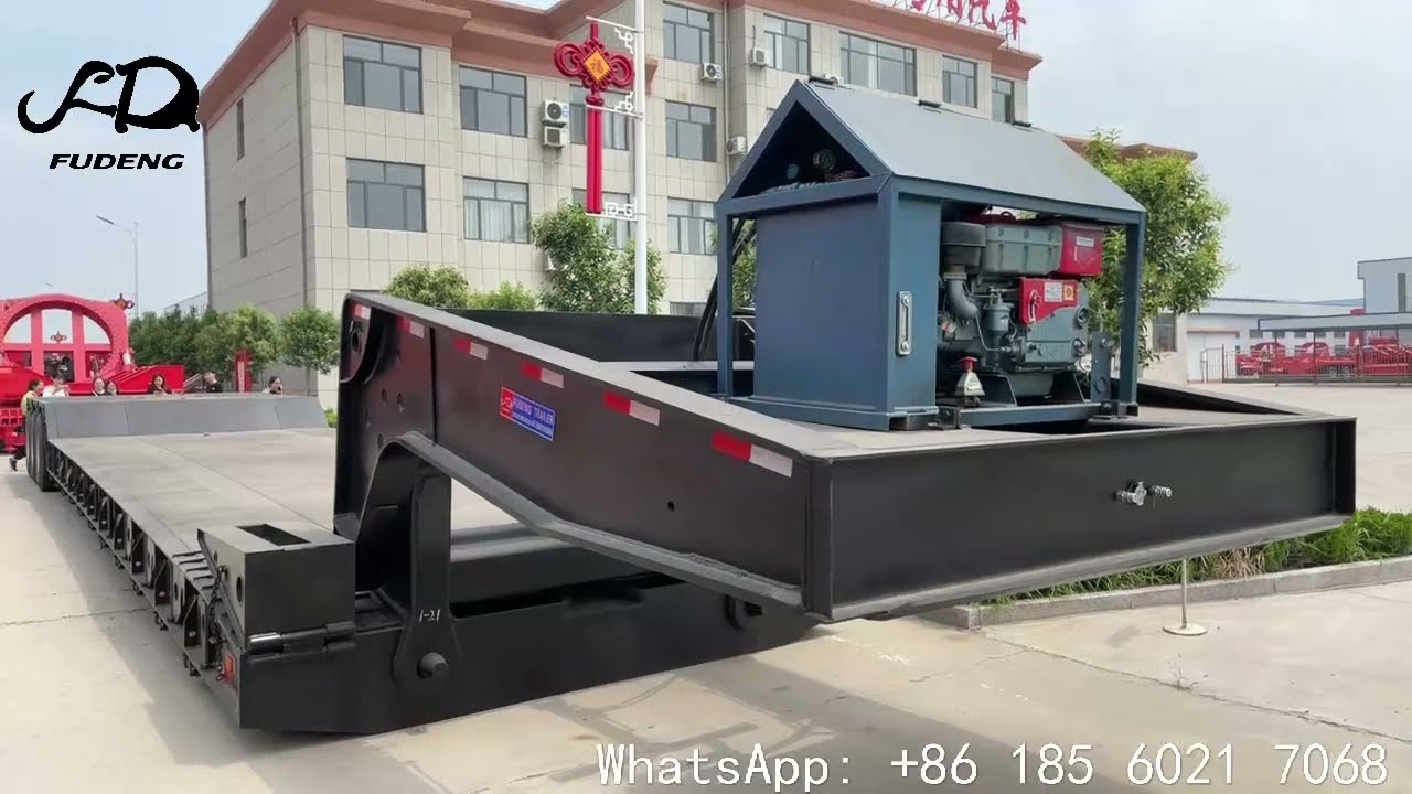 Detachable Gooseneck Semi Tailer | 3 Lines 6 Axles Detachable Gooseneck Semi Trailer for sale
