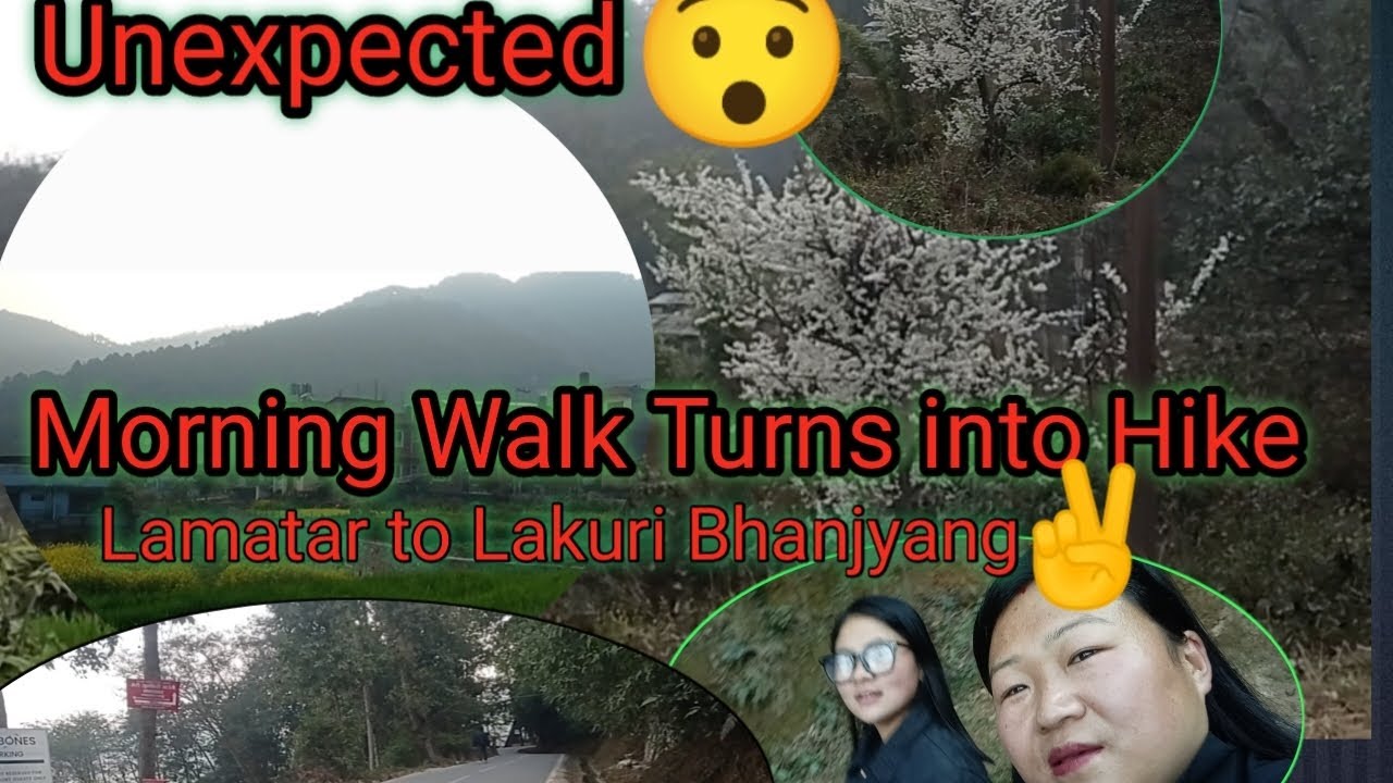Our morning walk turns to hike 😮Lamatar to Lakuri Bhanjyang friends 😄✌️✌️