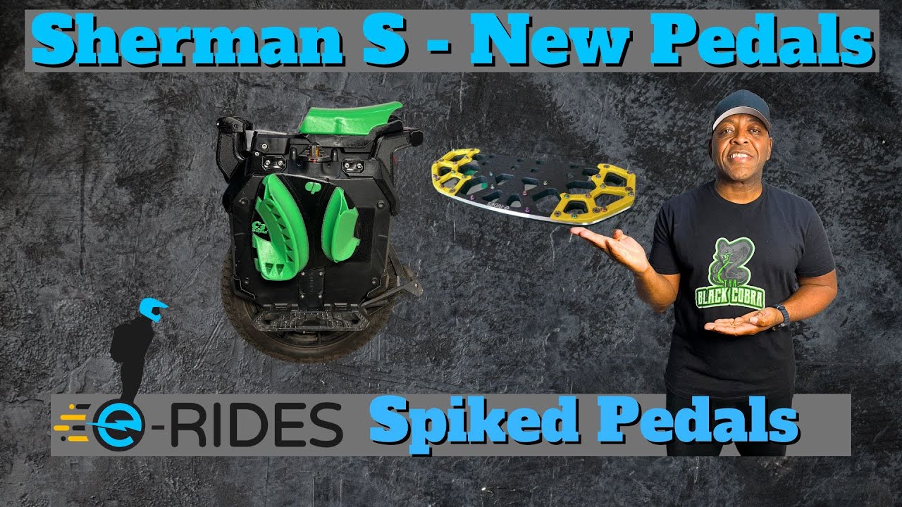 E Rides Pedals on the Sherman S