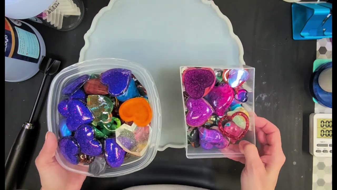 34|Unleash your creativity with hearts, and a new resin. #resin