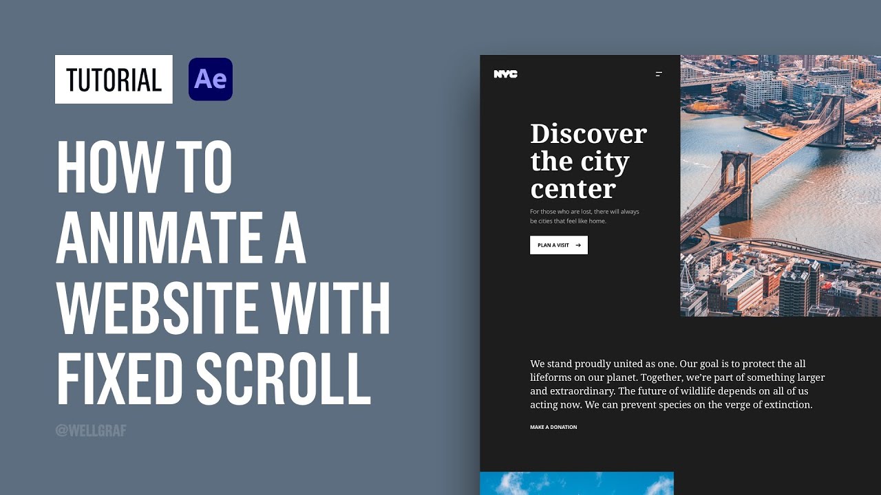 Tutorial - How to Animate a Website with Fixed Scroll in After Effects