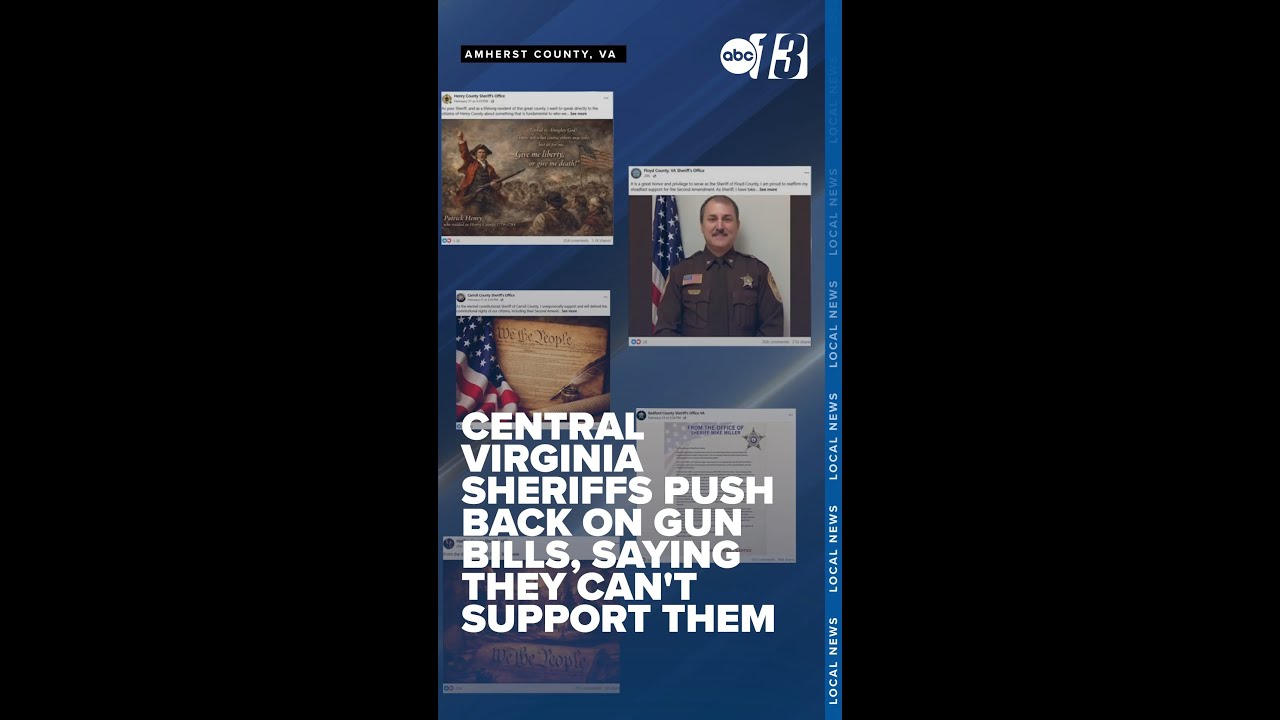 Central Virginia sheriffs push back on gun bills, saying they can't support them