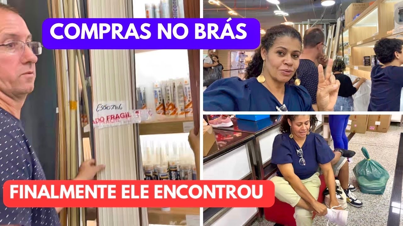 DIA DE COMPRAS NO BRÁS EM SP/ FINALMENTE ELE ENCONTROU O QUE ELE TANTO PROCURAVA/ VIAGEM NUBIA VIANA