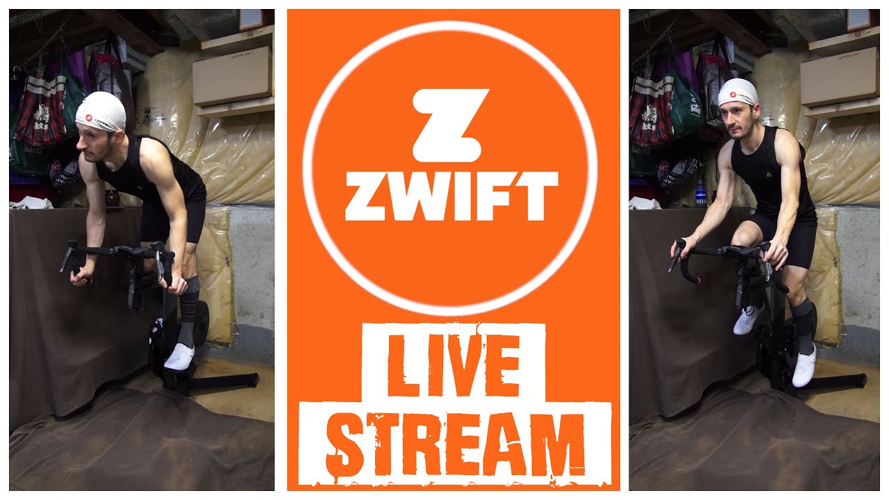 Indoor Cycling Live Stream via Zwift