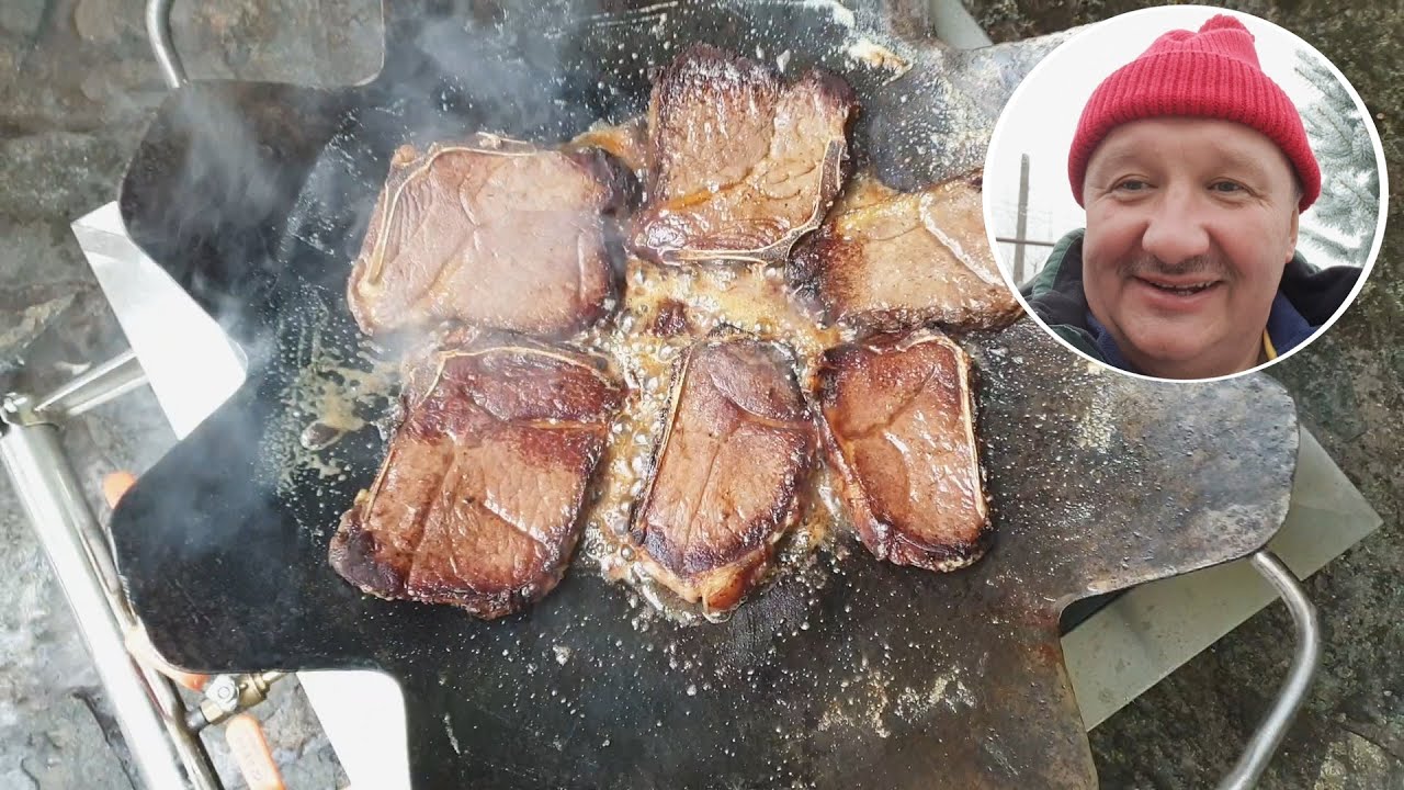 МЯСО НА САДЖ - СКОВОРОДЕ, которую сделал САМ