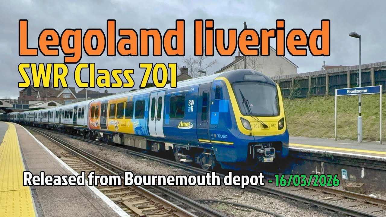 Unique Legoland liveried SWR Class 701 escapes into the wild - 16/03/2026