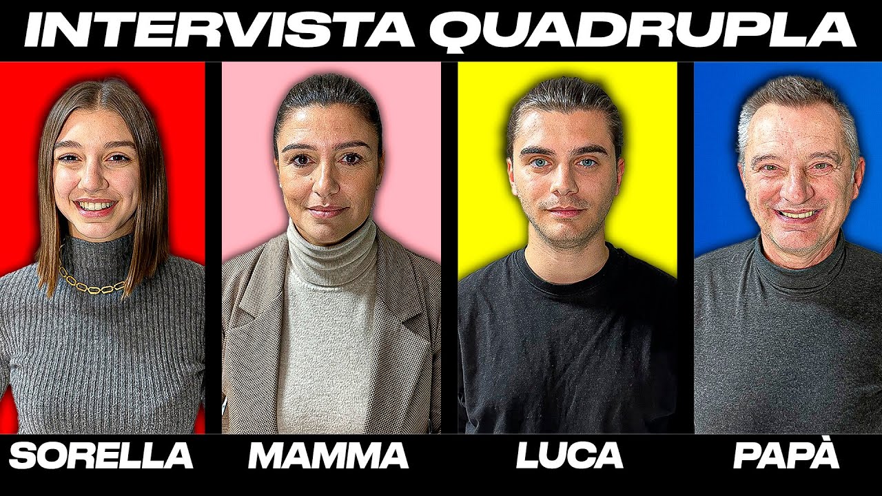 INTERVISTA QUADRUPLA CON LA MIA FAMIGLIA 🔥